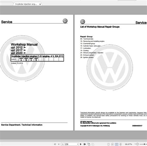 Volkswagen Up E Up 2012 2020 Workshop Manuals And Ewd
