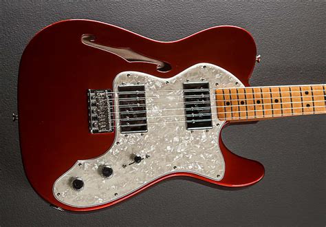 Vintera 70s Telecaster Thinline Candy Apple Red Reverb