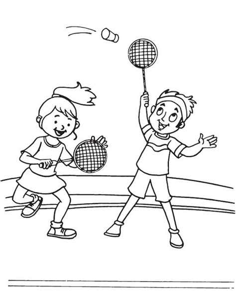 Top Printable Badminton Coloring Pages Online Coloring Pages