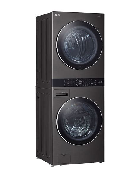 Lg Single Unit Front Load Lg Washtower With Center Control 45 Cu Ft