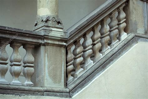 Stone Balustrade Of Parapet — Stock Photo © 122718124