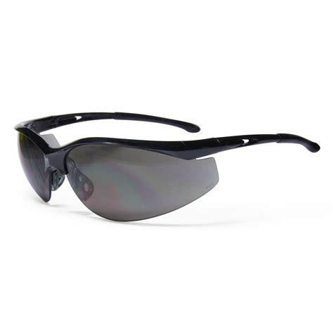 airgas rad64051307 radnor® select black safety glasses with gray polycarbonate anti scratch