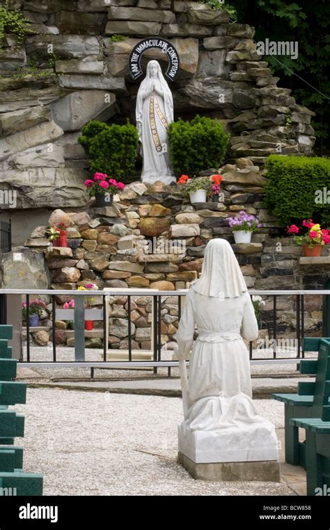 National Shrine And Grotto Of Our Lady Of Lourdes In Euclid Ohio Stock