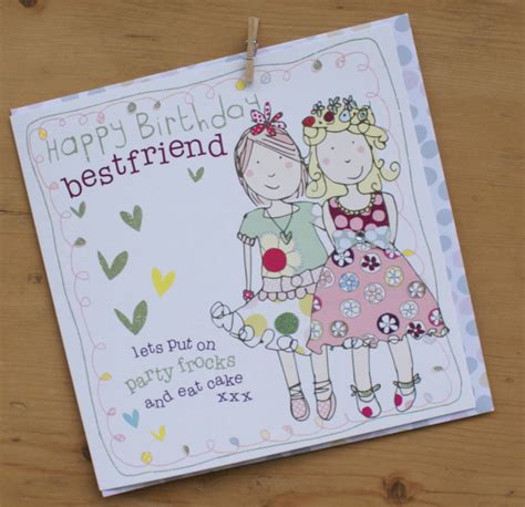Happy Birthday Best Friend Card By Molly Mae