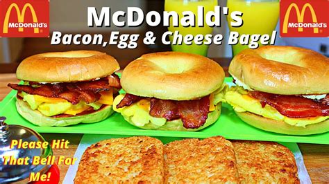 Mcdonalds Breakfast Bagel How To Make Bacon Egg And Cheese Bagel At