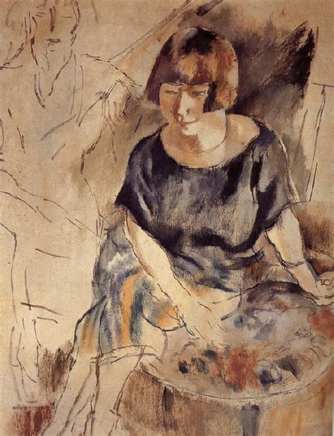 Lucy And Aiermina Are Seated On The Soft Mat Jules Pascin Malmo Sweden