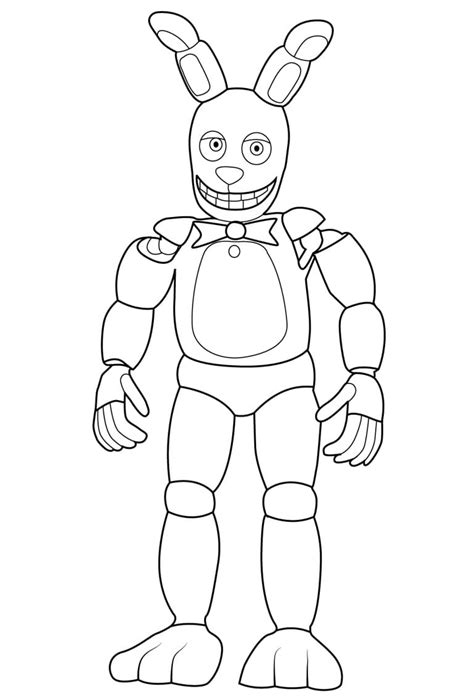 Fnaf Bonnie Coloring Pages At Getcolorings Free Printable The Best Porn Website