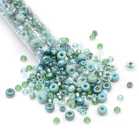 Aquamarine Dreams March Glass Beads Aquamarine Bead Weaving