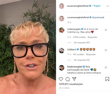 Xuxa Meneghel Comenta Sobre Suas Rugas Tenho Espelho Ofuxico