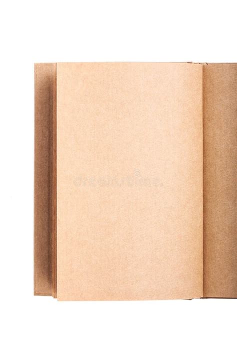 Old Brown Book Opened Stock Image Image Of Design Blank 38185035
