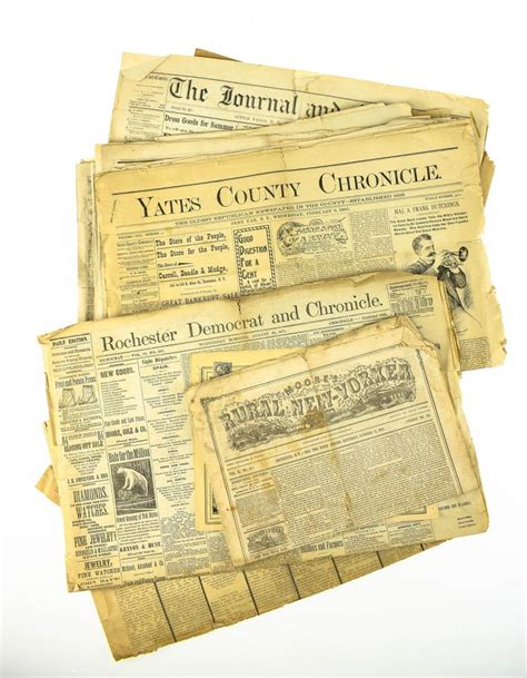 38pcs Collectible Antique Newsprint 19th And Early 20th Centur