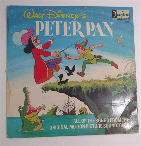 Vintage Peter Pan Soundtrack Vinyl Record Lp 1206 Walt Disney Original