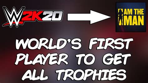 4k Worlds Firstfastest Player To Get Wwe 2k20 Platinum Trophy My