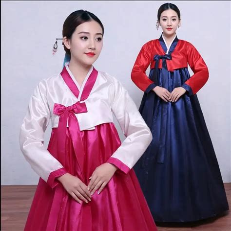 Fashion Woman Traditional Hanbok Korean Dress Korea Wedding Dance