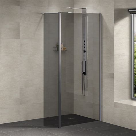 Neptune 800 Smoked Glass Walk In Shower Enclosure With 300 Return Panel