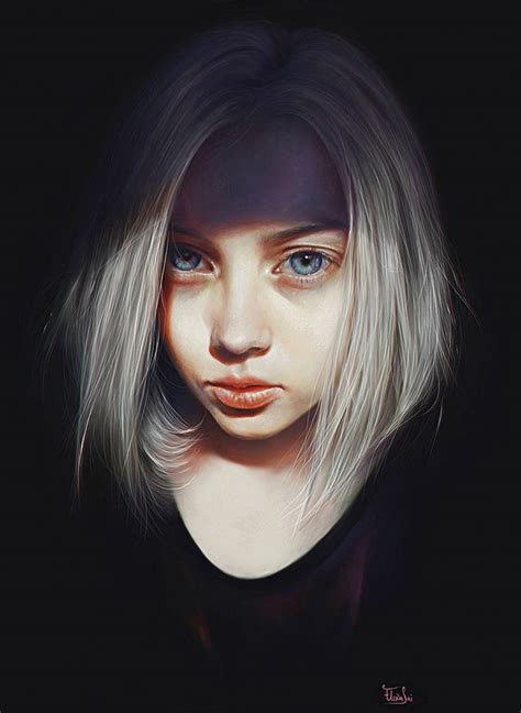 schultz by elena sai realism art portrait portrait art