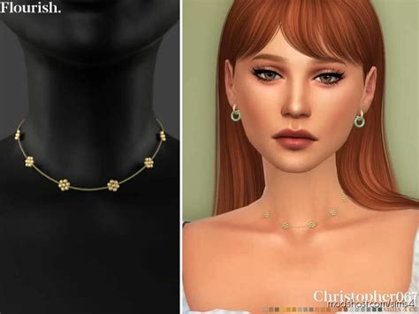 Flourish Necklace Sims 4 Accessory Mod Modshost