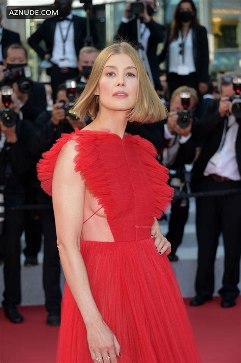 Rosamund Pike Sexy Shows Off Her Sideboobs At The 74th Cannes Film