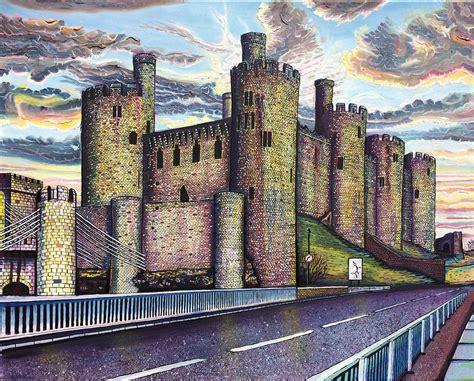 Mikey Jones Art Conwy Castle Painting Wales