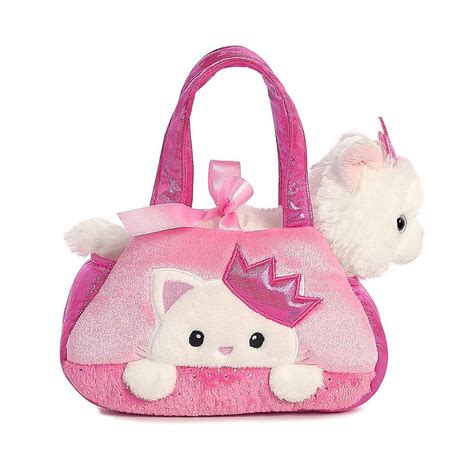 From the fancy pals collection, this soft and shimmery pink carrier has an embroidered dark pink crown with a aurora world offers an extensive range of branded and licensed products for children and adults. Aurora Fancy Pals - Peek-A-Boo Princess Kitty 7in | Peek a ...