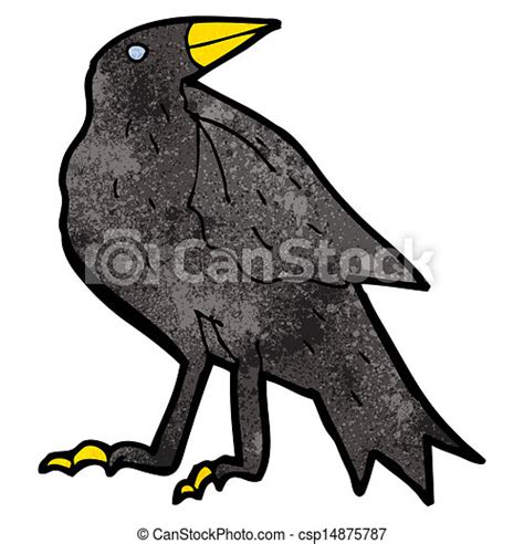 Vector Of Cartoon Crow Csp14875787 Search Clip Art Illustration