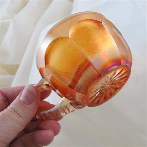Antique Imperial Marigold Flute 393 Carnival Glass Punch Cup Carnival Glass