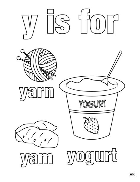 Letter Y Coloring Pages 15 Free Pages Printabulls Coloring Library