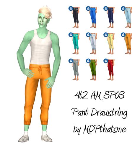 Mdpthatsme This Is For Sims 2 4t2 Am Ep03 Pant Drawstring