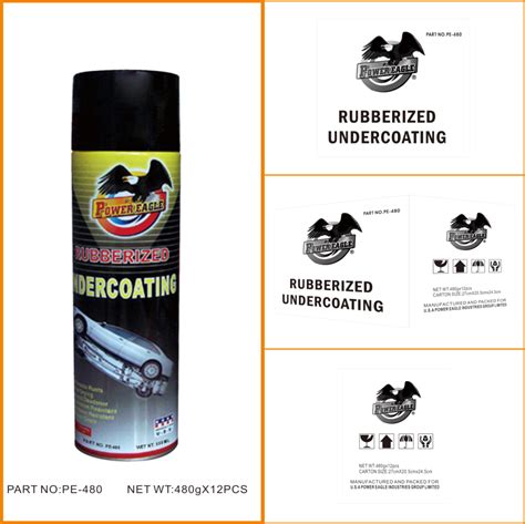550ml Rubber Undercoat Spray Anti Rust Coating For Car Rubberized