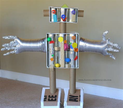 Life Sized Magnetic Robot From Fun At Home With Kids Recycled Projects