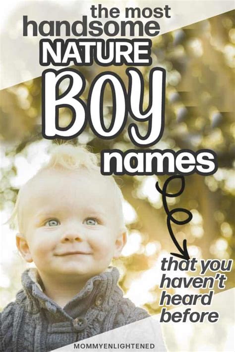 Handsome Nature Names for Boys (+origins and meanings!)