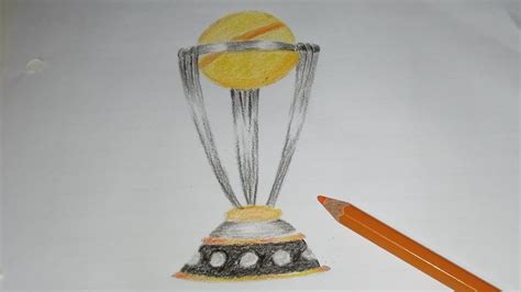 Icc World Cup Trophy Drawing For Beginners Ind Vs Aus Final