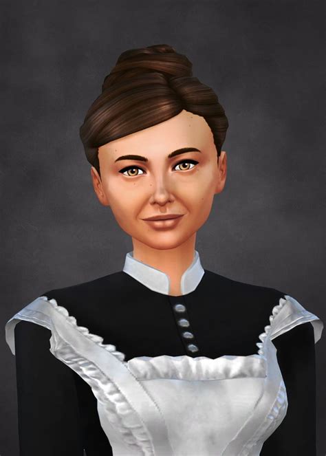 Mrs White Maids Uniform Sims 4 Decades Challenge Maid Sims