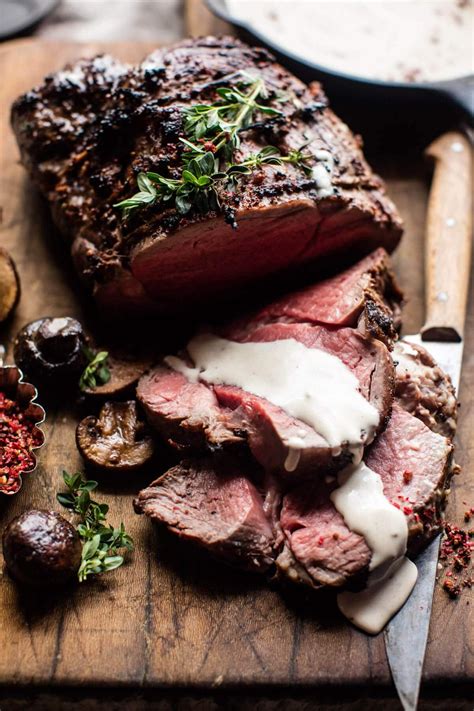You've got questions, we've got answers. Roasted Beef Tenderloin with Mushrooms and White Wine Cream Sauce. - Half Baked Harvest | Recipe ...