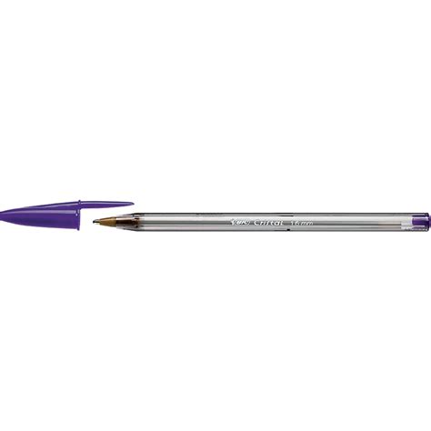 Bic Cristal Fun Ballpoint Pen Purple Pack Of 20 Gls Educational