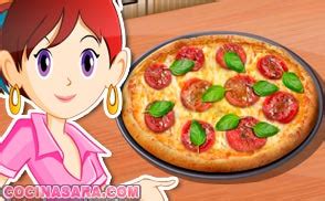 ¡con la ayuda de sara, también harás platos asombrosos! Juegos de hacer pizza Cocina con Sara
