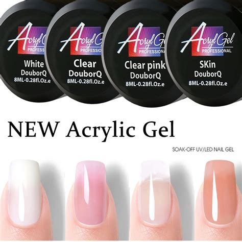Builder Poly Gel Nail Polish Art Clear Pink White For Nail Extension