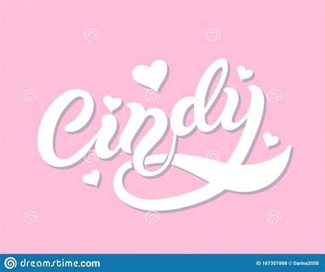 Cindy Woman`s Name Stock Illustration Illustration Of Carri 167357868