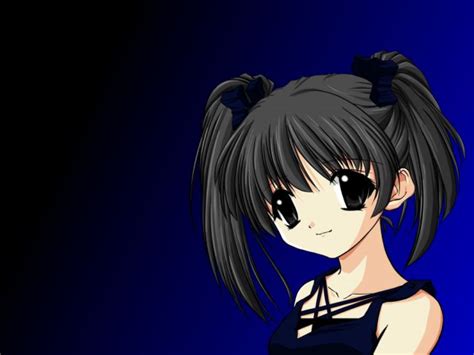 Anime Girl Black Hair Black Eyes Wallpaper 2000x1500 790250