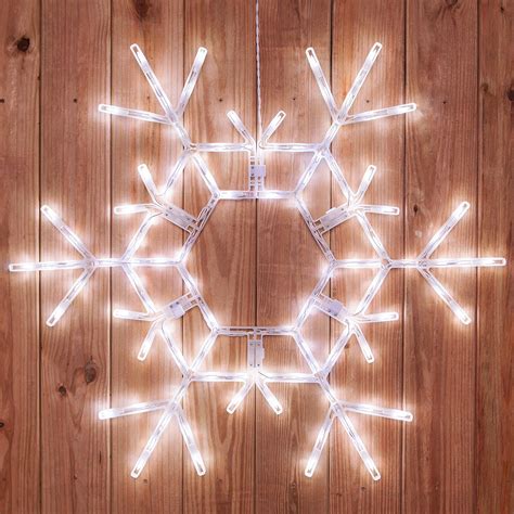 Snowflakes And Stars 36 Led Folding Snowflake Decoration 105 Cool