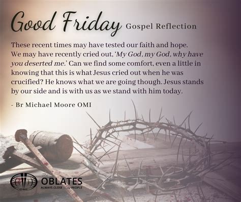 Gospel Reflection For Good Friday April Nd