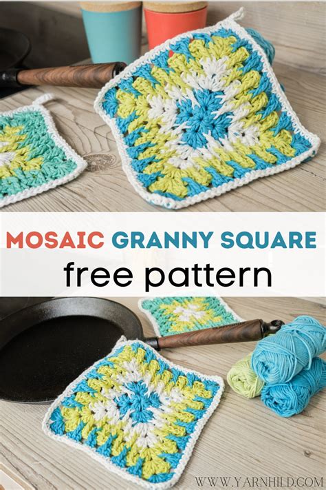 The Mosaic Granny Square Free Crochet Video Tutorial
