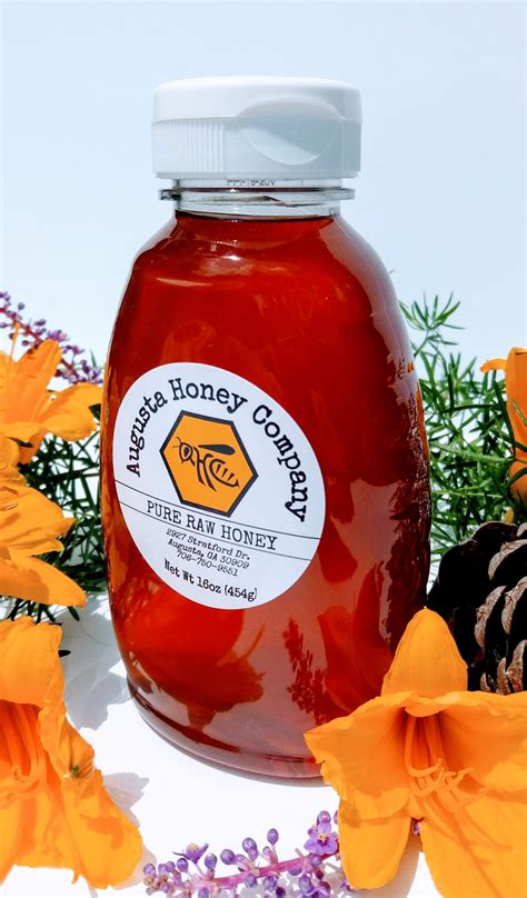 Honey Plastic Squeeze Bottle 1 Lb Augusta Honey Company