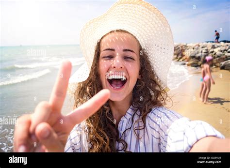 Beautiful Woman On Beach Hi Res Stock Photography And Images Alamy