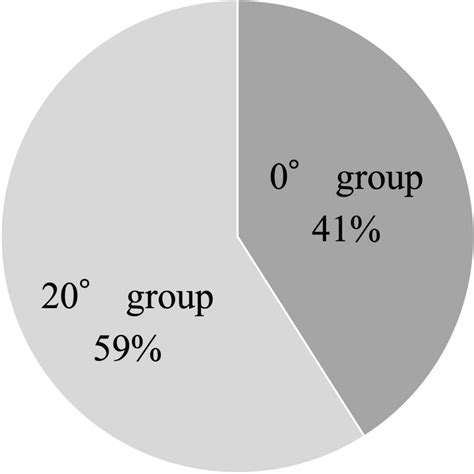 Pie Chart Showing The Proportion Of The Study Group With Each Category