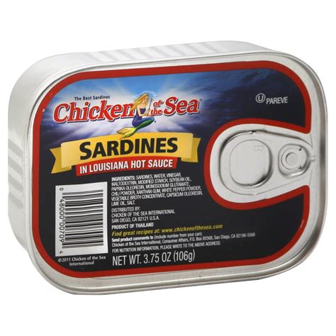 Chicken Of The Sea Sardines In Louisiana Hot Sauce 375 Oz Shipt