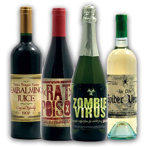 Fake Wine Bottle Labels For Halloween Edible Crafts