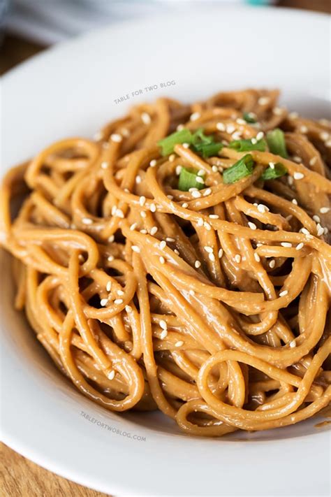 Cold Spicy Peanut Sesame Noodles Table For Two By Julie Wampler