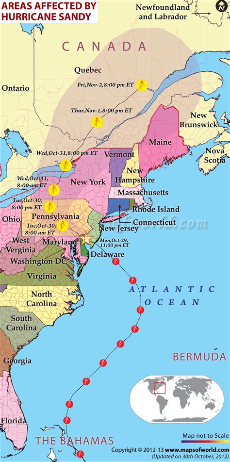 Map Of East Coast Cities World Map