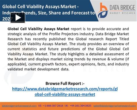 PPT Global Cell Viability Assays Market Size Growth Analysis